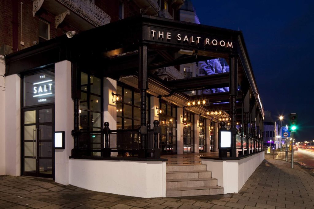 The Salt Room, Brighton at night